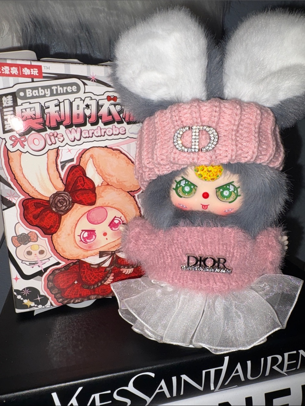 Baby three Oli’s wardrobe customize, and bedazzled